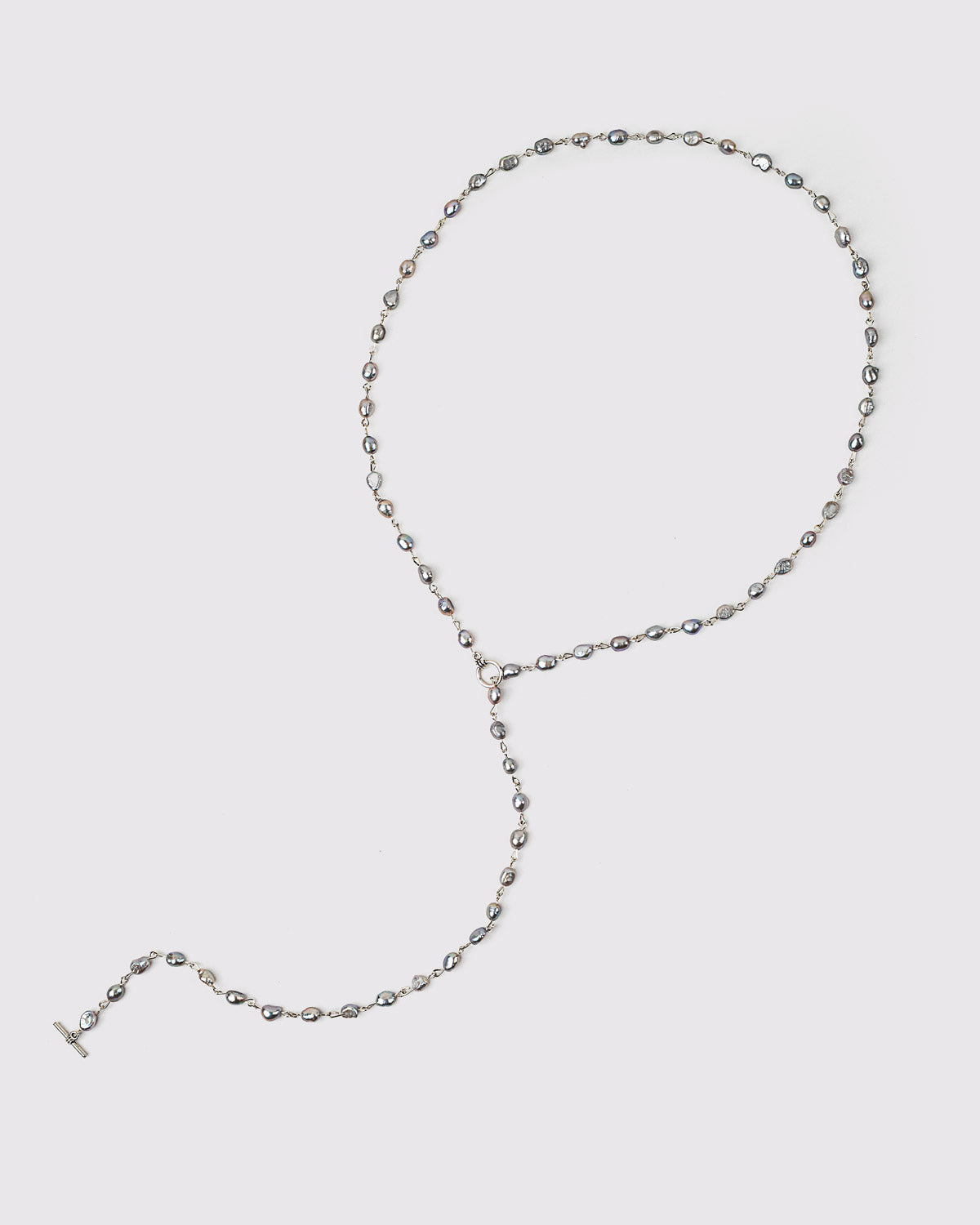 GRAY PEARLS NECKLACE