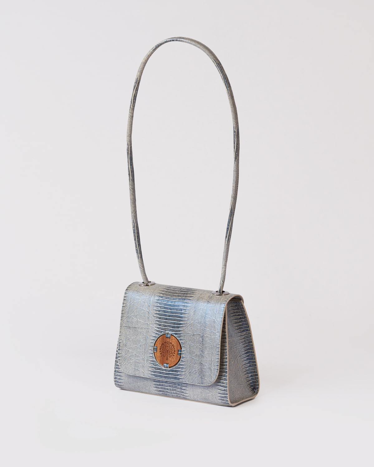 YUNA CROSSBODY MAHOGANY • BLUE GRAY