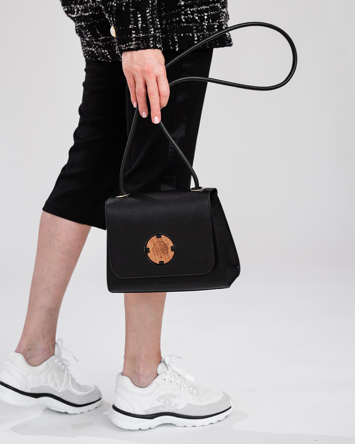 YUNA CROSSBODY MAHOGANY • BLACK